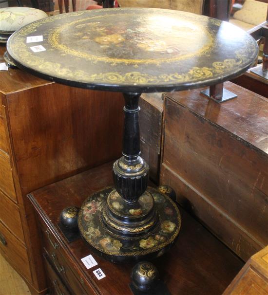 Victorian lacquered wine table